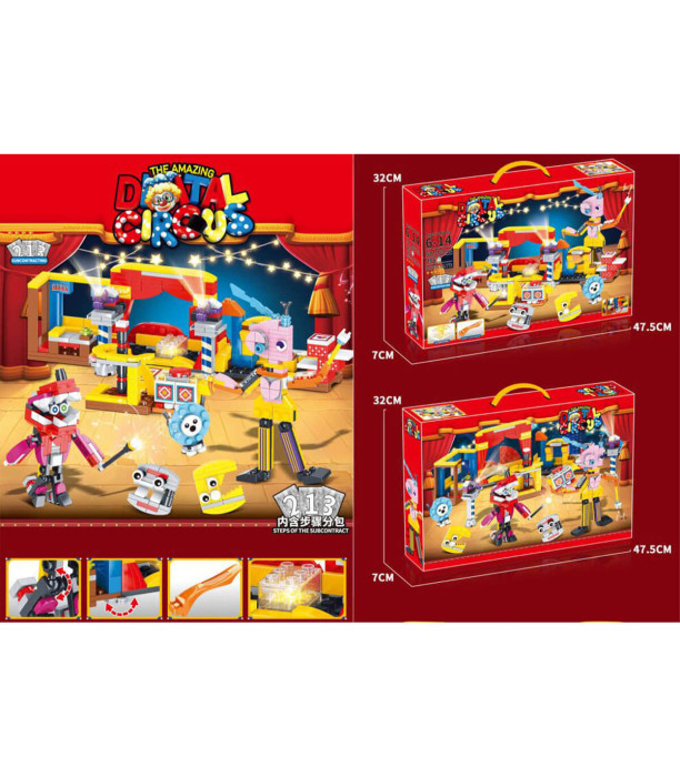 CONSTRUCTOR CIRCUS 455 PARTS - BUILDING BLOCKS, SORTERS AND RINGS