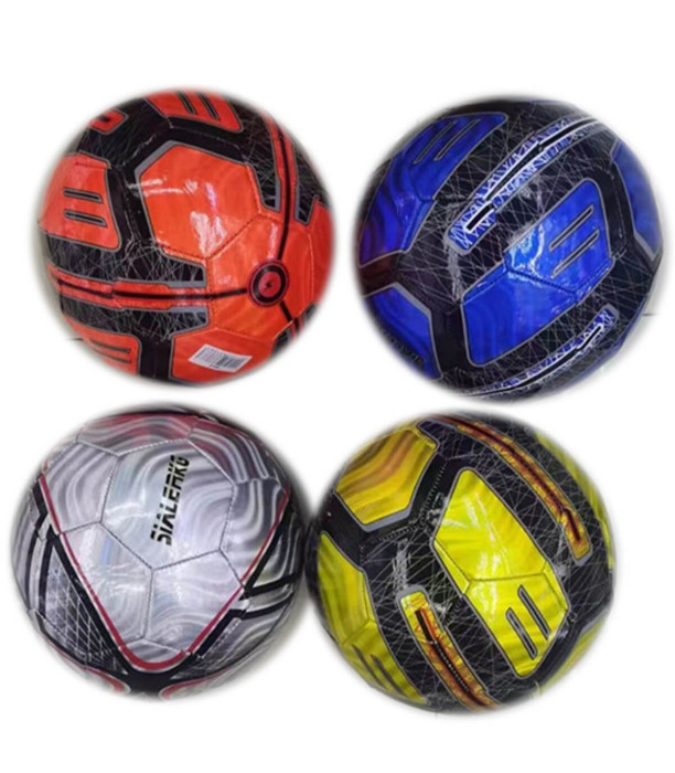 MINGE FOTBAL COLORATA DIN PIELE ECOLOGICA LUCIOASA - MINGI