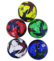 MINGE DE FOTBAL COLORATA DIN PIELE ECOLOGICA LUCIOASA