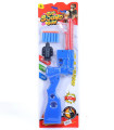 TOY RIFLE WITH SOFT ARROWS AND CARDBOARD TARGET