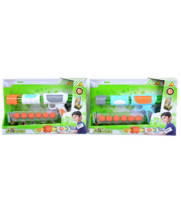 TOY PUMP GUN WITH SOFT BALLS - MACHINES AND RIFLES