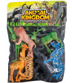 AFRICAN ANIMALS TOY SET WITH GIRAFFE 6 PIECES
