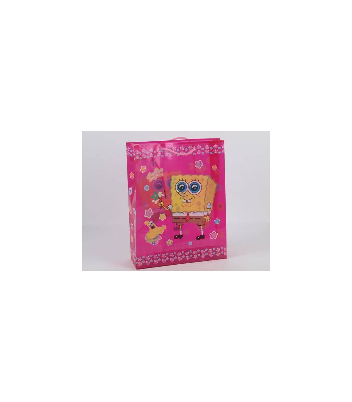 PUNGĂ DE CADOURI CU SPONGEBOB - PUNGI CADOU ȘI BATERII