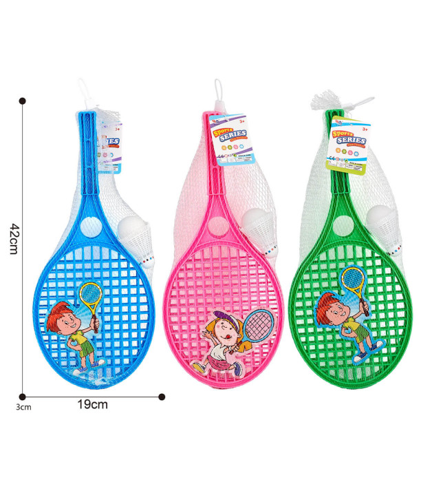 SET RACHETE DE BADMINTON TENIS DE PENTRU COPII 3 CULORI - SPORTURI
