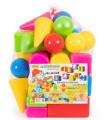 CHILDREN'S CONSTRUCTOR WITH BALLS IN THE NET