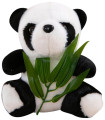 PANDA DE PLUS CU BAMBUS 20 CM