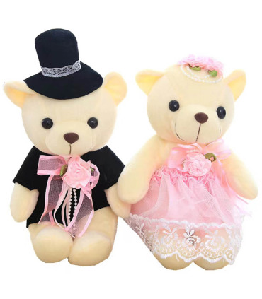TEDDY BEAR 2 TYPES OF BOYFRIENDS 30 CM - Small