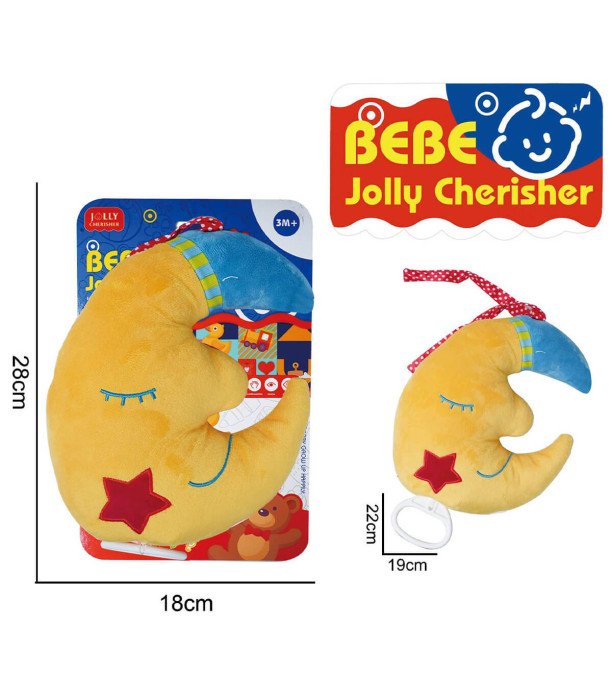 LUNĂ DE FELT LANTERNĂ PE CARTON - PLUȘ PENTRU BEBELUȘI