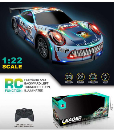 MAȘINĂ SPORTIVĂ PENTRU COPII CU RADIOCONTROL 4 DIRECȚII RECHIN - Radiocontrol