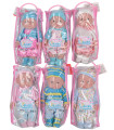 RUBBER MUSICAL DOLL BABY 30 CM WITH 6 SOUNDS IN A BAG