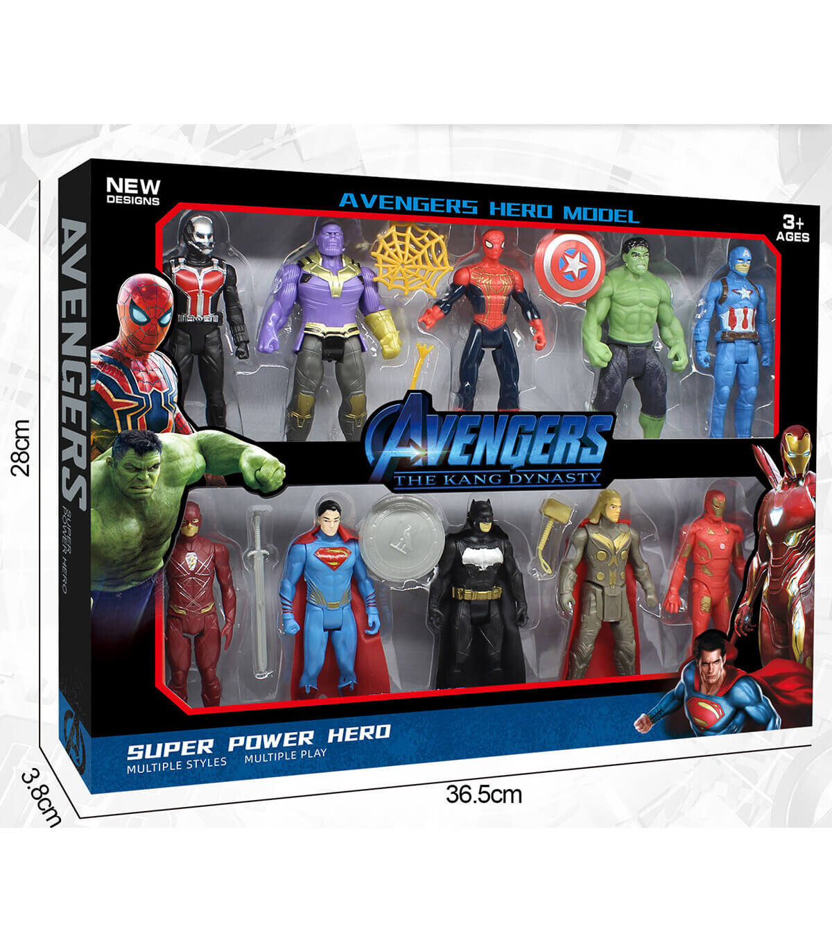 SET DE JUCĂRII 10 FIGURI SUPEREROI CU ARMAMENT - Eroi