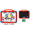 LARGE DOUBLE-SIDED MAGNETIC WRITING BOARD WITH CYRILLIC LETTERS 2 COLORS