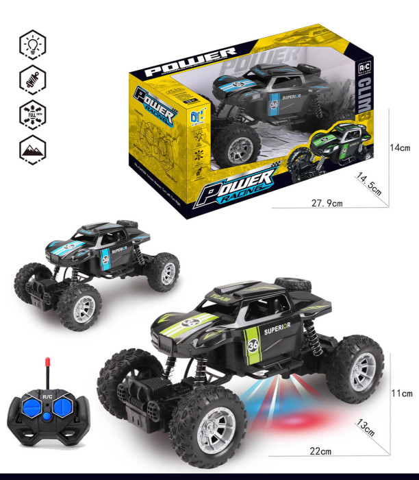 BUGGY PENTRU COPII CU TELECOMANDĂ, 4 DIRECȚII, LEBĂDĂ - Control radio cu telecomandă
