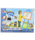 GHIȘTĂ DUBLĂ PENTRU DESENAT ȘI SCRIS 3în1, PE STAND, CÂINI - Tablă de scris și desenat