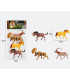 SET OF FOREST ANIMALS FOR PLAY 4 PCS. IN A BAG - Wild and forest
