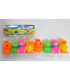 BABY RUBBER TOYS KAILI WITH BEAR 4 PCS. IN BAG - Rubber