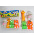 BABY RUBBER TOYS KAILI WITH GIRAFFE 4 PCS. IN A BAG - Rubber