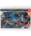 CHILDREN'S LARGE PIRATE SET WITH SHIP AND FIGURES