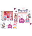 PLUSH BUNNY WITH BAG, TIARA AND ACCESSORIES IN BOX