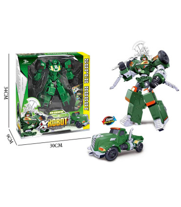 TRANSFORMERS ROBOT GREEN XROBOT IN BOX - Transformers Figures