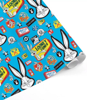 Hârtie de ambalaj LOONEY TUNES 70 x 200 - PUNGI CADOU ȘI BATERII