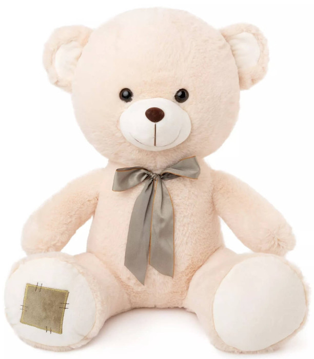 PLUSH BEAR WITH RIBBON 2 COLORS 50 CM - Big