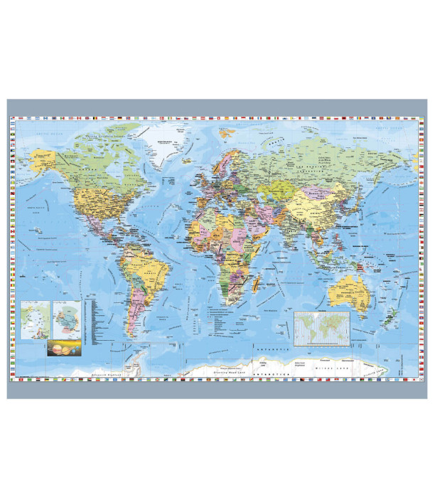 PUZZLE HARTA LUMII 1000 PIESE - PUZZLE ȘI CUBURI