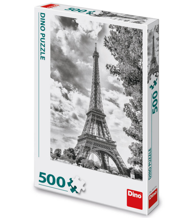 PUZZLE TURNUL EIFFEL NEGRU-ALB 500 PIESE - PUZZLE ȘI CUBURI