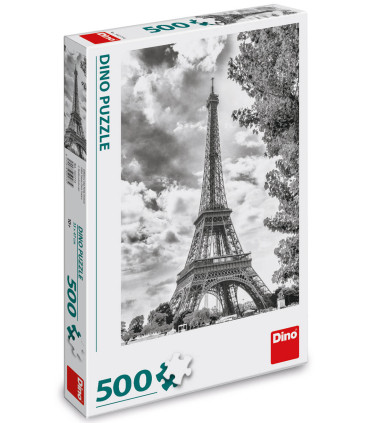 PUZZLE TURNUL EIFFEL NEGRU-ALB 500 PIESE - PUZZLE ȘI CUBURI