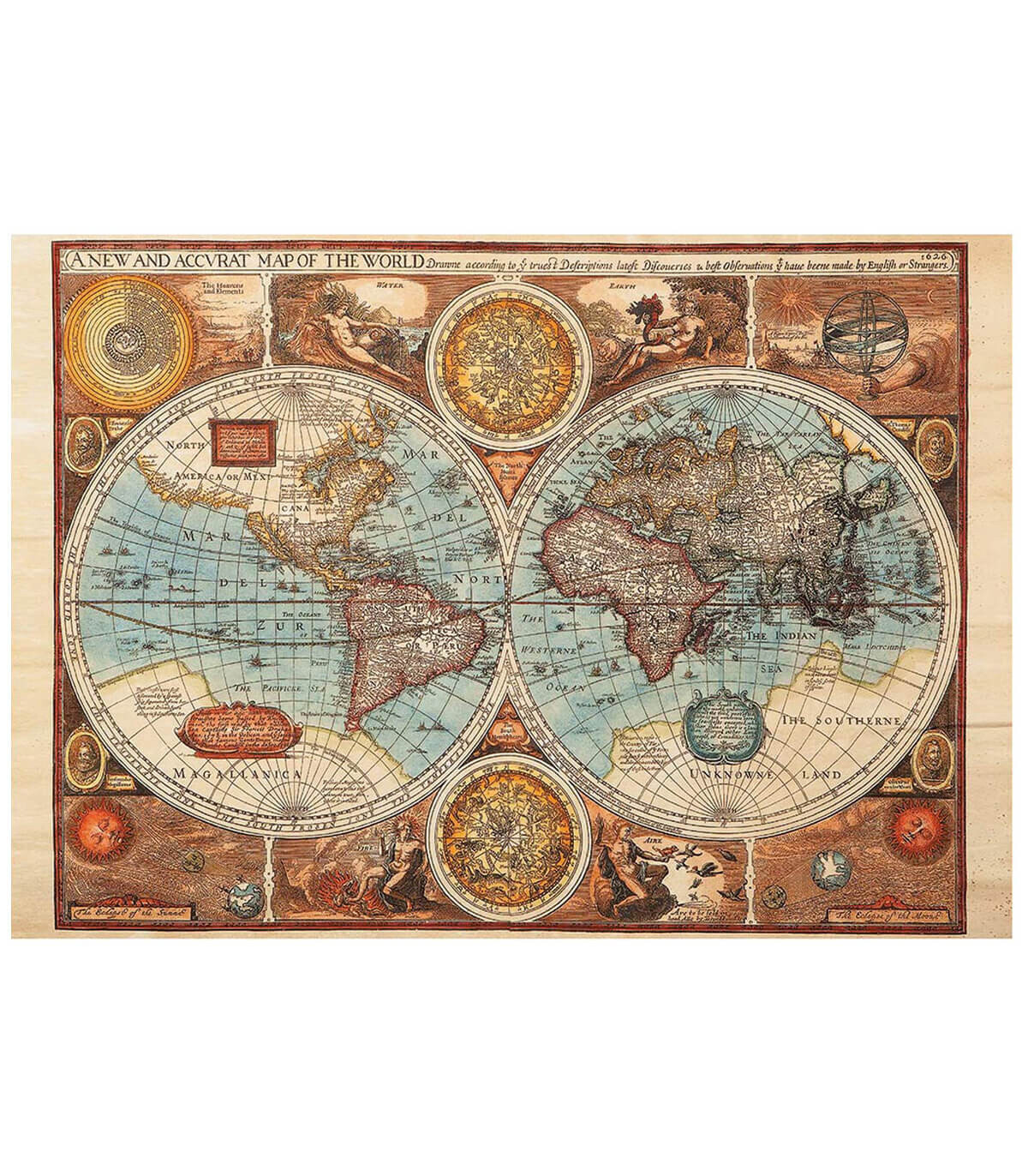 PUZZLE HARTĂ ISTORICĂ A LUMII 500 PIESE - PUZZLE ȘI CUBURI