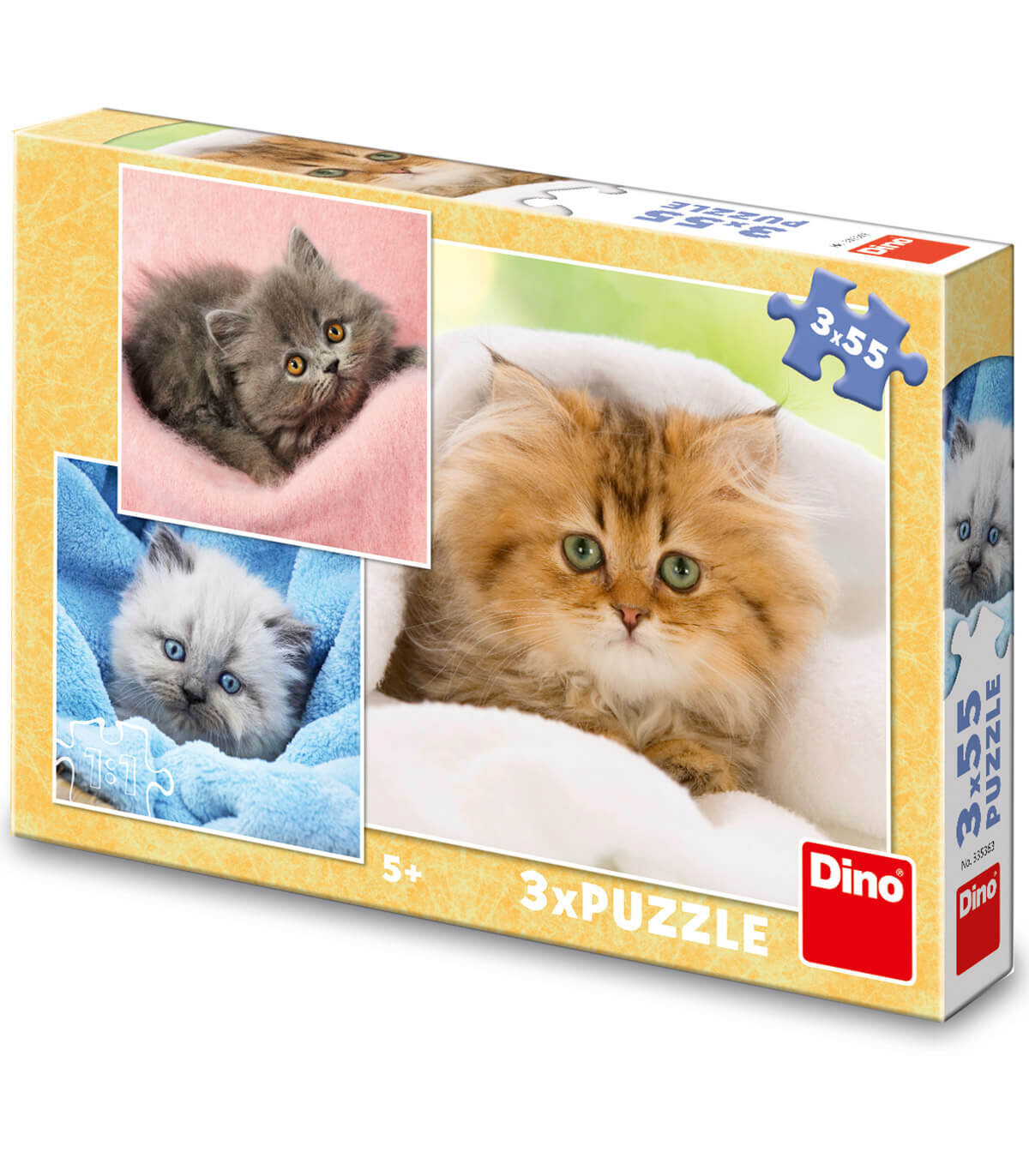 PUZZLE PENTRU COPII PISICI 3X55 PIESE - PUZZLE ȘI CUBURI