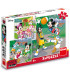 PUZZLE PENTRU COPII MICKEY & MINNIE 3X55 PIESE - PUZZLE ȘI CUBURI