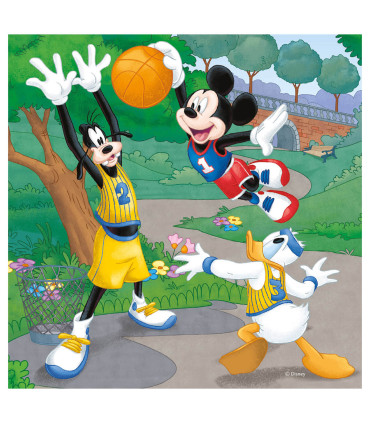 PUZZLE PENTRU COPII MICKEY & MINNIE 3X55 PIESE - PUZZLE ȘI CUBURI