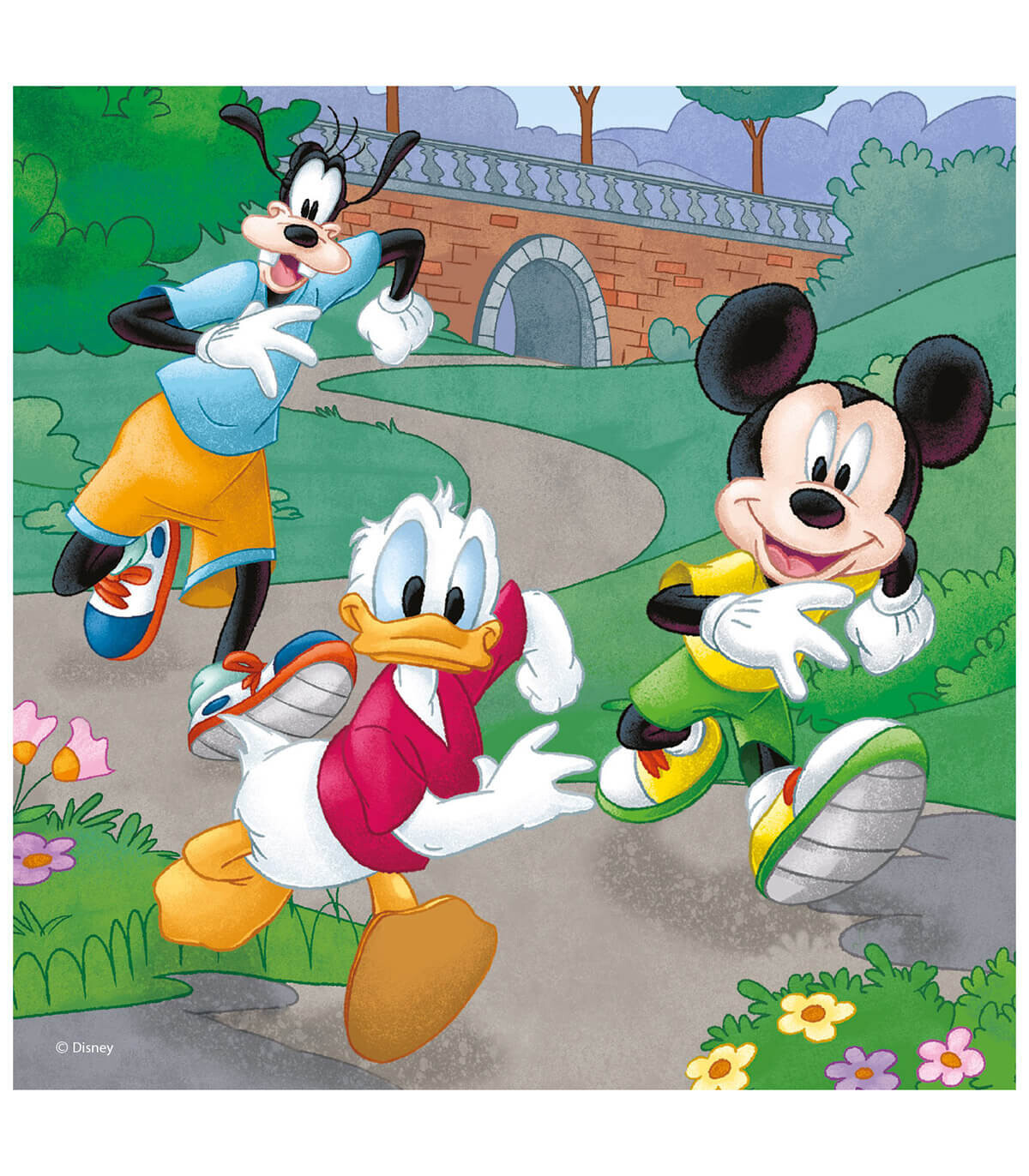 PUZZLE PENTRU COPII MICKEY & MINNIE 3X55 PIESE - PUZZLE ȘI CUBURI