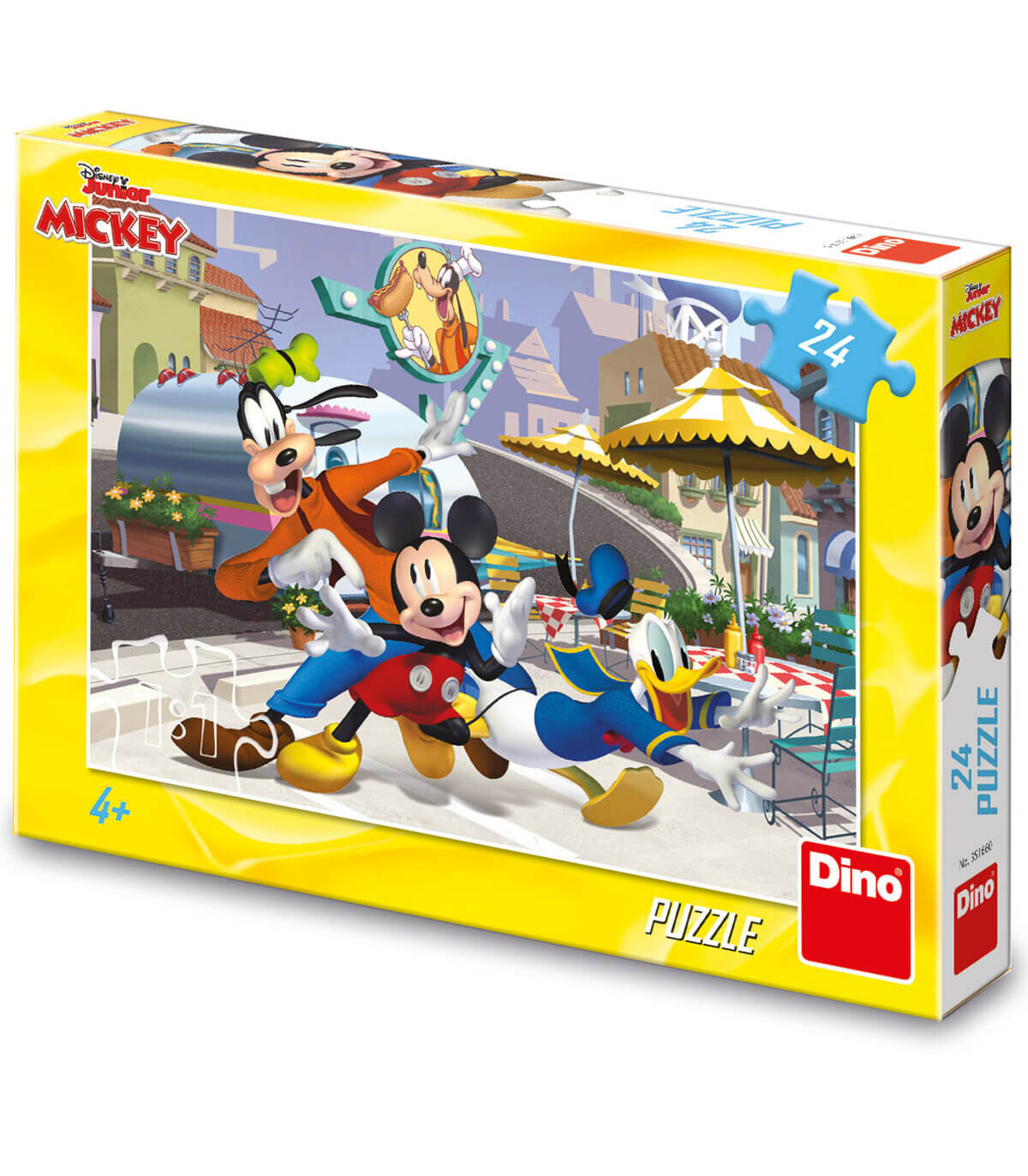 PUZZLE PENTRU COPII MICKEY ȘI PRIETENII 24 PIESE - PUZZLE ȘI CUBURI