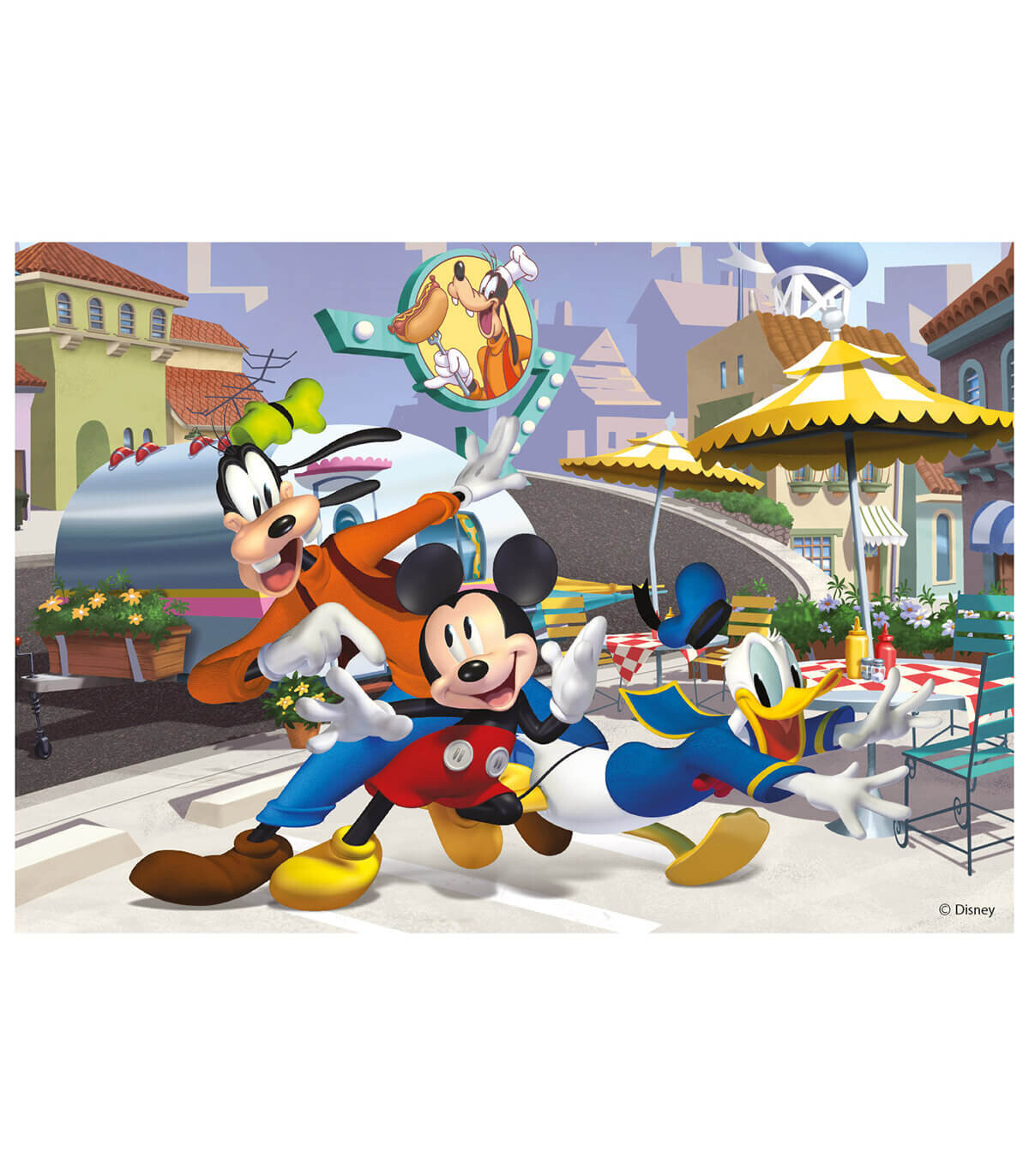 PUZZLE PENTRU COPII MICKEY ȘI PRIETENII 24 PIESE - PUZZLE ȘI CUBURI