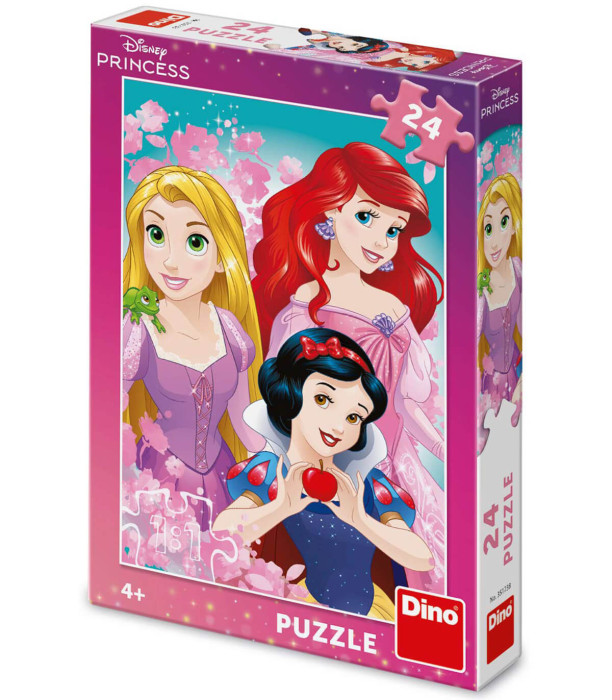 PUZZLE PENTRU COPII DISNEY PRINCESS 24 PIESE - PUZZLE ȘI CUBURI