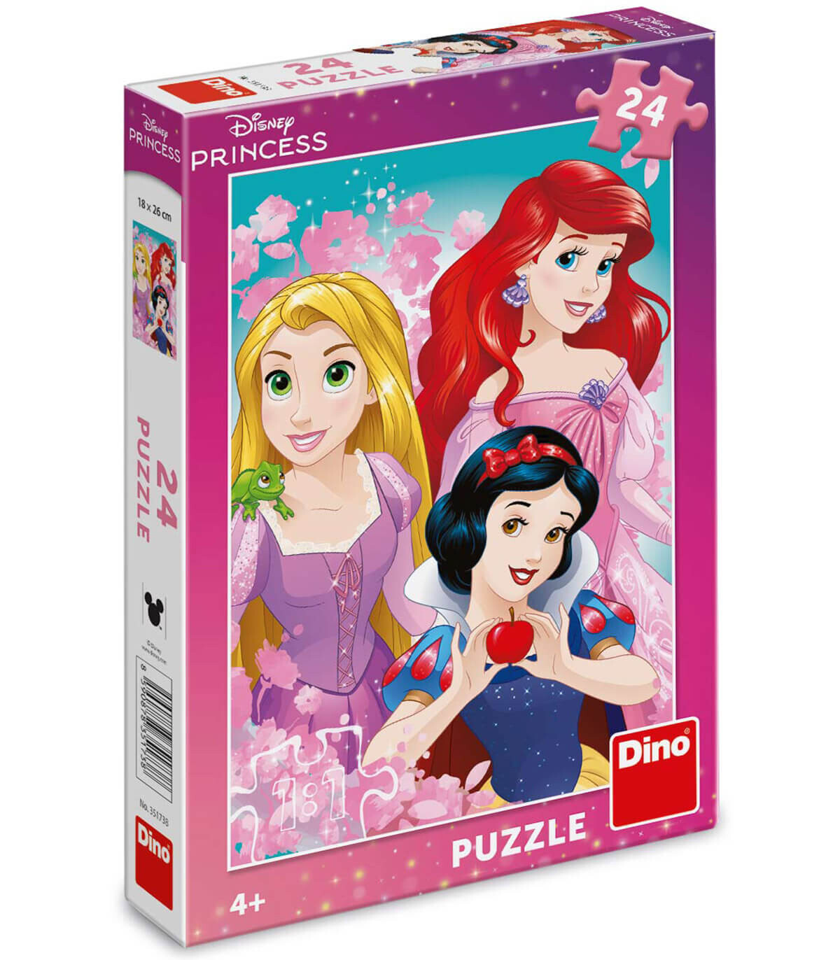 PUZZLE PENTRU COPII DISNEY PRINCESS 24 PIESE - PUZZLE ȘI CUBURI