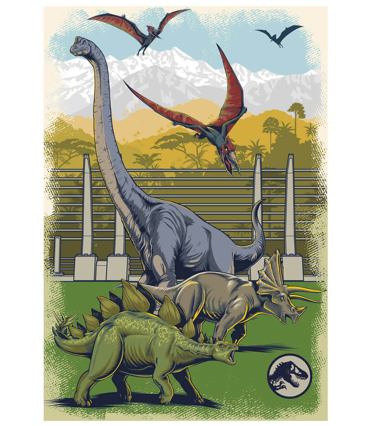 PUZZLE PENTRU COPII JURASSIC WORLD 48 PIESE - PUZZLE ȘI CUBURI