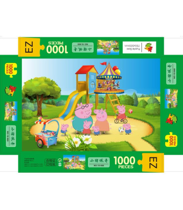 PUZZLE PENTRU COPII PORCULE 1000 PIESE - PUZZLE ȘI CUBURI