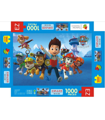 PUZZLE PENTRU COPII CÂINI 1000 PIESE - PUZZLE ȘI CUBURI
