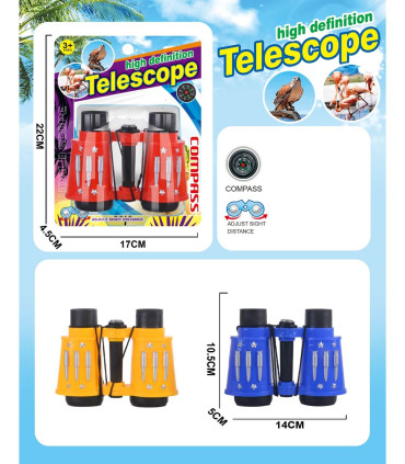BINOCLU PENTRU COPII DIN CARTON 3 CULORI - SPORTURI