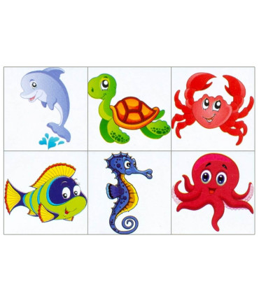 PUZZLE CU CUBURI MICI PENTRU COPII ANIMALE MARINE - TOATE PRODUSELE