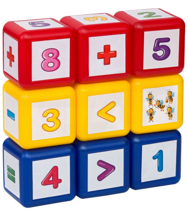 CUBURI PENTRU COPII MATEMATICĂ ÎN REȚEA - PUZZLE ȘI CUBURI
