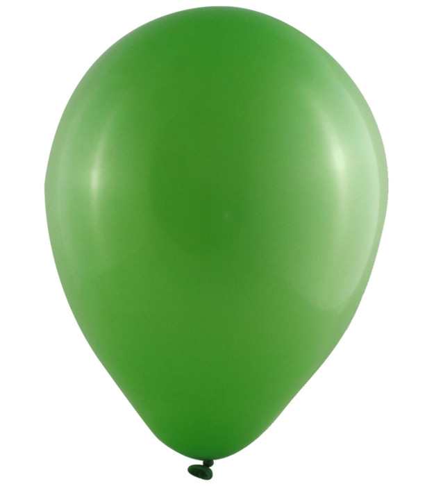 BALLOONS 100 PCS. 10\\" - 25 CM 112 STANDARD GREEN - Standard colors