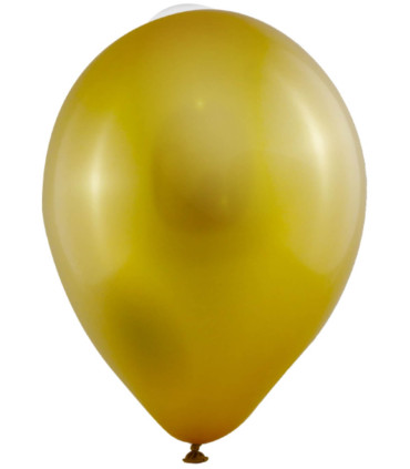 BALLOONS 100 PCS. 10\\" - 25 CM 301 METALLIC GOLD - Metallic