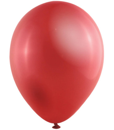 BALLOONS 100 PCS. 10\\" - 25 CM 311 METALLIC RED - Metallic