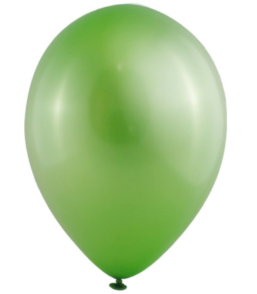 BALLOONS 100 PCS. 10\\" - 25 CM 313 METALLIC GREEN - Metallic