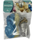 BALOANE 15 BUC. 12\\" - 30 CM CHROME AURII/SILVER/ALBASTRU/PUNCTE + FASIE 15 M - Хром