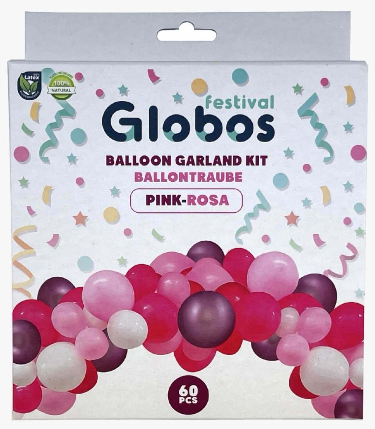 SET PENTRU ARC CU 60 BALOANE ROZ/PINK 60 - АРКИ И КОМПЛЕКТИ